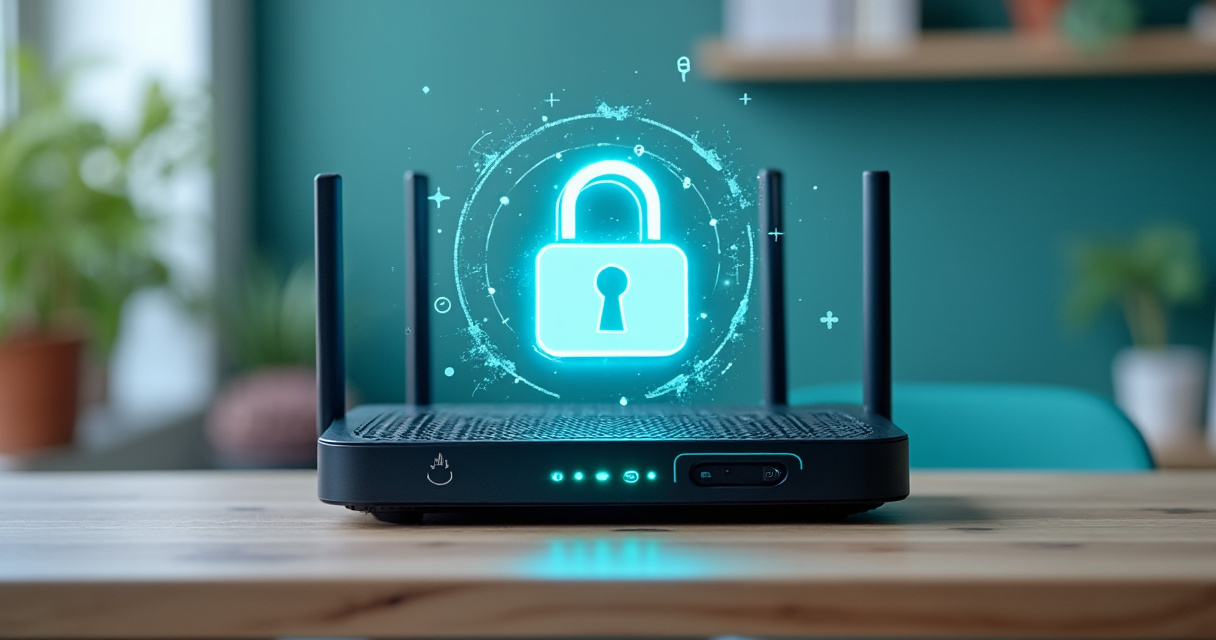 Smart Home mit Sicherheitsschutz und verschlüsselten Verbindungen