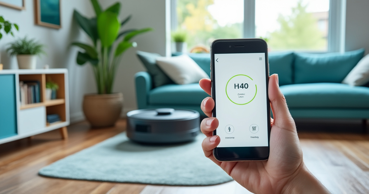 Saugroboter wird per Smartphone-App eingerichtet und gesteuert