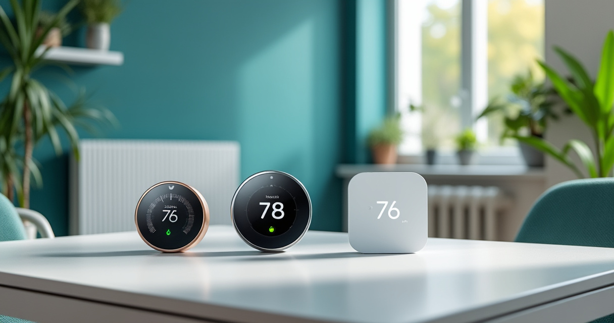 Raumthermostat neben Heizkörperthermostat